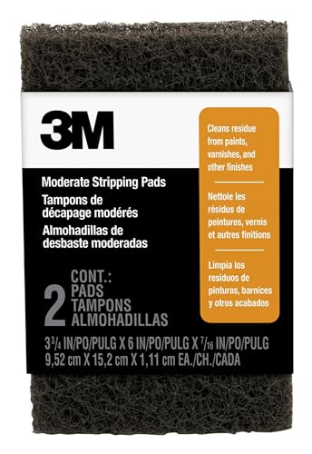 Image of 3M Heavy Duty Stripping Pads, 2 Count, 3-3 /4 in x 6 in, Removes Paint, Varnish, Wallpaper Paste & Other Finishes Without Scratching Or Gouging The Surface (10112NA)