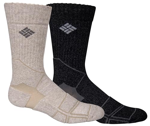 Columbia Men's 2 Pack Medium Weight Hiking Crew Socks2