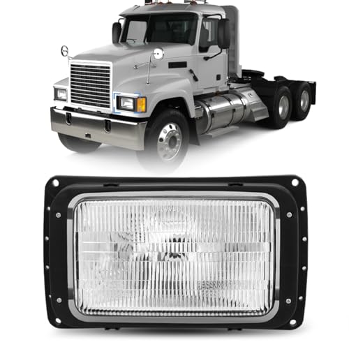 Hpdmauto Headlight fit for Mack CH613 CH600 Truck RD400&600 Truck DOT/SAE Approved Left Driver Side