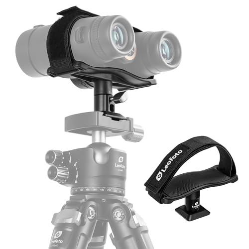 Leofoto Binocular Tripod Adapter, Compact Lightweight Binocular Mounting Clamp with 1/4