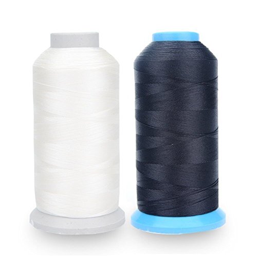 Aussel T70 - Hilo de Coser de Nylon , black+white