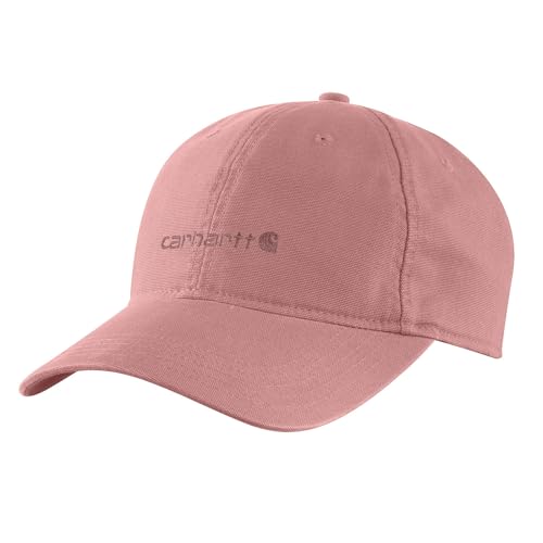 Carhartt Women's Canvas Embroidered Graphic Cap, Rose Tint, One Size