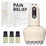 Lymphatic Drainage Massager, Cellulite Massage Tool: Reduces Stretch Marks & Cellulite for Legs, Arms, Belly - Body Sculpting Device with Microcurrent, LED Light, Heat & Vibration