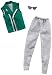 Barbie Clothes: 1 Outfit for Ken Doll Includes Green Vest, Gray Joggers and Sunglasses, Gift for 3 to 8 Year Olds ​