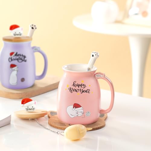 Tazza di Natale con gatto, simpatica tazza da