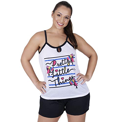 Kit com 10 pijamas baby dool short dool malha atacado pijaminhas (XGG)