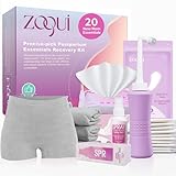 20 Pcs Mom Postpartum Essentials Recovery Kit, Hospital Bag Must Haves for New Mom, Postpartum Pads, Peri Bottle, Cooling Spray, Perineal Soothing Liners, Disposable Underwear, Hot&Cold Packs(Set)