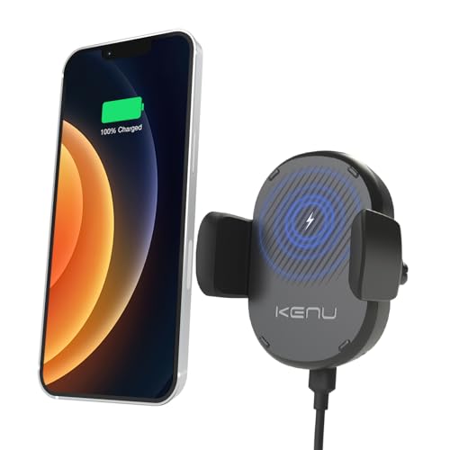 Kenu AFW-KK-NA Airframe Qi - Support de Smartphone pour Grille d'aération avec Charge sans-Fil Qi