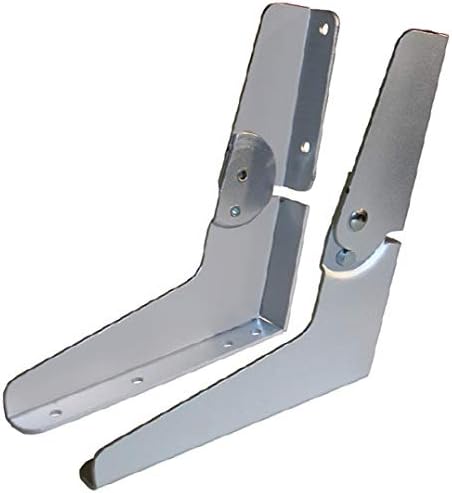 Wise 8WD13NPA Series Standard No-Pinch Seat Hinge Set - Aluminum Color