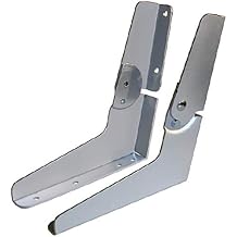 Wise 8WD13NPA Series Standard No-Pinch Seat Hinge Set - Aluminum Color