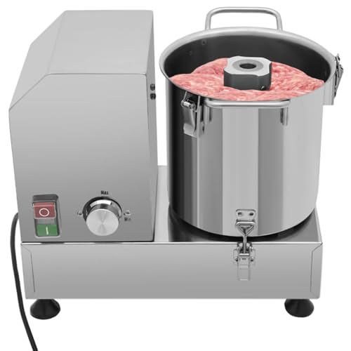 Picadora de verduras eléctrica de alta resistencia, procesador de alimentos, picadora de carne y verduras, máquina procesadora de verduras, jengibre, ajo y cacahuete.,15L