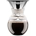 Bodum 11593-913 Pour Over Coffee Maker with Permanent Filter, 51 oz, White