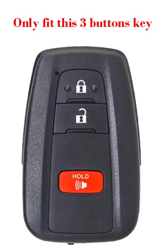 Coque de clé en silicone pour télécommande Toyota RAV4 Corolla et 4Runner - 2