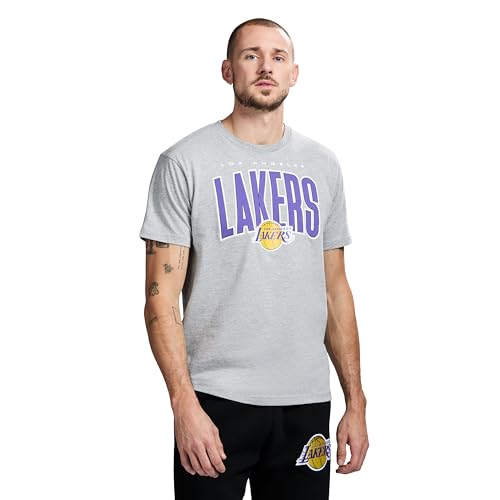 Camiseta NBA de algodón gris jaspeado talla L de manga corta GAME 7 X NBA