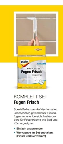 Molto Fugen Frisch, Komplett-Set, weiß, 250ml
