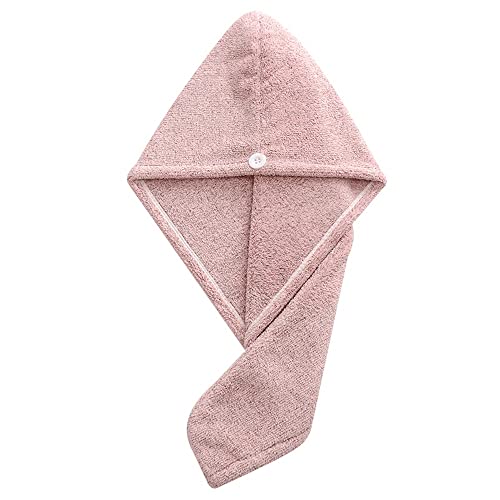 Sèche-cheveux en fibre de bambou serviette sèche turban bath wrap hat quick cap