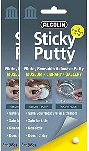 Image of Sticky Putty- Reusable Museum & Gallery Quality Adhesive Putty,- 2 Pack