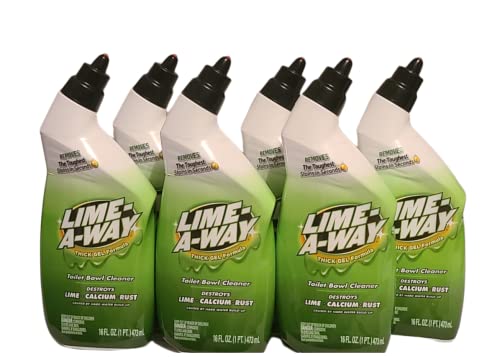 Lime-A-Way Liquid Toilet Bowl Cleaner Remove Lime Calcium Rust 16 Oz (Pack Of 6) #TOP2
