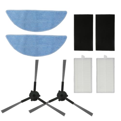 Verilux® Replacement Accessories for Ecovacs Deebot Y1/Y1 Pro/Y1plus Robot Vacuum Deebot Y1/Y1 Pro/Y1plus Replacement Filtration Nets Sweeping Brushes for Deebot Y1/Y1 Pro/Y1plus