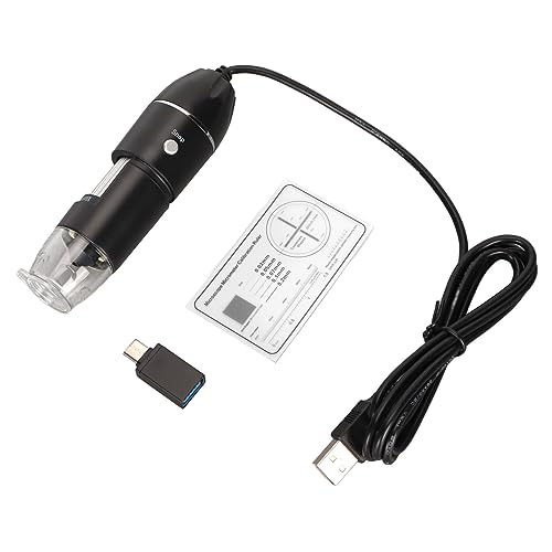 CCYLEZ Mikroskop Cyfrowy z 8 Diodami LED, Powiększenie od 50X do 1600X dla Dzieci, Studentów i Hobbystów