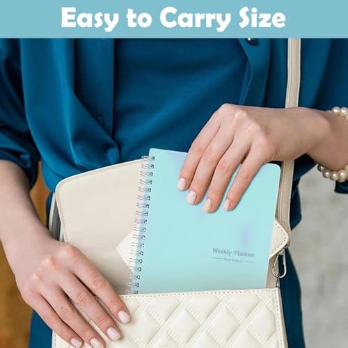 Image of Weekly Planner 2026 Diary A5 Blue PP Cover 52 Pages 2PCS Set | Structured Weekly Pages, Goal Tracking, Waterproof Cover, Compact Format, Two Planner Set