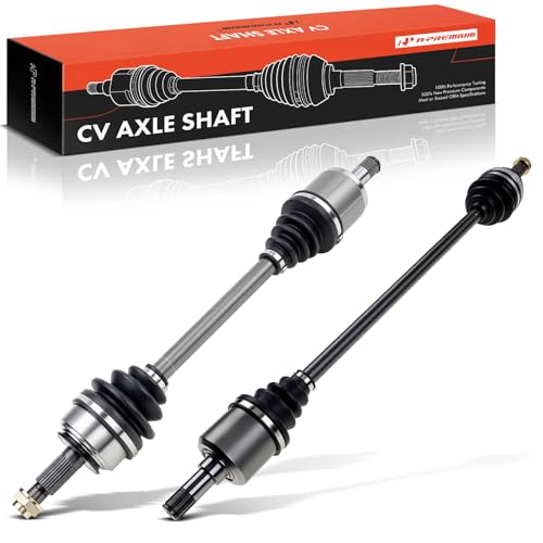 A-Premium Pair (2) Front CV Axle Shaft Assembly Compatible with Honda Civic 1992-2000, Civic del Sol 1993-1997 & Acura EL 1997-2000, Driver and Passenger Side