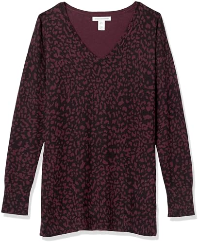 Image of Amazon Essentials Women's Lightweight V-Neck Tunic Sweater, Long Sleeve, Ribbed (Available in Plus Size)