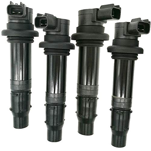 Automotive-Leader 4Pcs 5Vy-82310-00-00 F6T558 Ignition Coils Packs For 06-14 Yamaha Fz1, 2015 Yamaha Fzs1, 09-16 Yamaha Vmax 1700, 02-06 Yamaha Yzf-R1, 03-07 Yamaha Yzf-R6, 06-09 Yamaha Yzf-R6S #TOP24