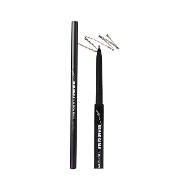 Aperire Eyebrow Pencil - Korean Makeup Stylist Definer, Ultra-Fine Fills in Sparse Areas & Gaps, Remarkable Slim Brow - Create Natural Your Looks that Draw Eyes 03 Medium Brown 1 Count