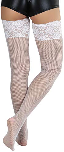 Image of ToBeInStyle Women's Thigh Highs With Smooth Silicone Lace
