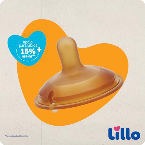 Bico em Látex para Mamadeiras Super Evolution 0m+ Lillo