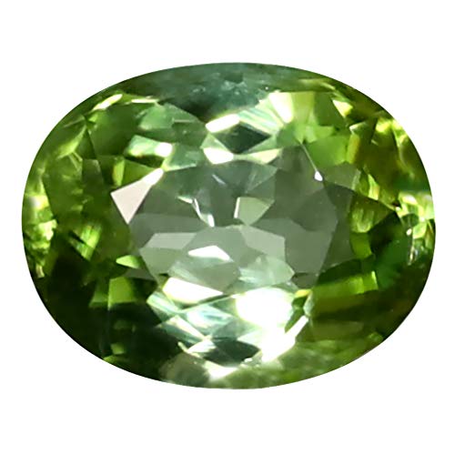 Tourmaline verte naturelle de 1,19 ct taille ovale pour la création de bijoux de valeur
