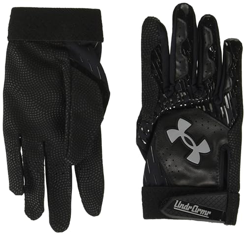 Under Armour Boys' Clean Up T Ball Gloves, 004 BLACK, OSFM