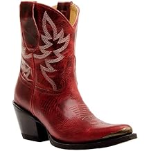 Idyllwind Womens Wheels Western Booties Round Toe Red 8 1/2 M US