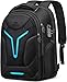 MATEIN 55L Gaming Backpack with Rain Cover, 18 Inch Waterproof Backpack with Well Padded Laptop Compartment, Lockable Large Computer Bags for Laptops and Gaming Accessories with Insulated Pocket