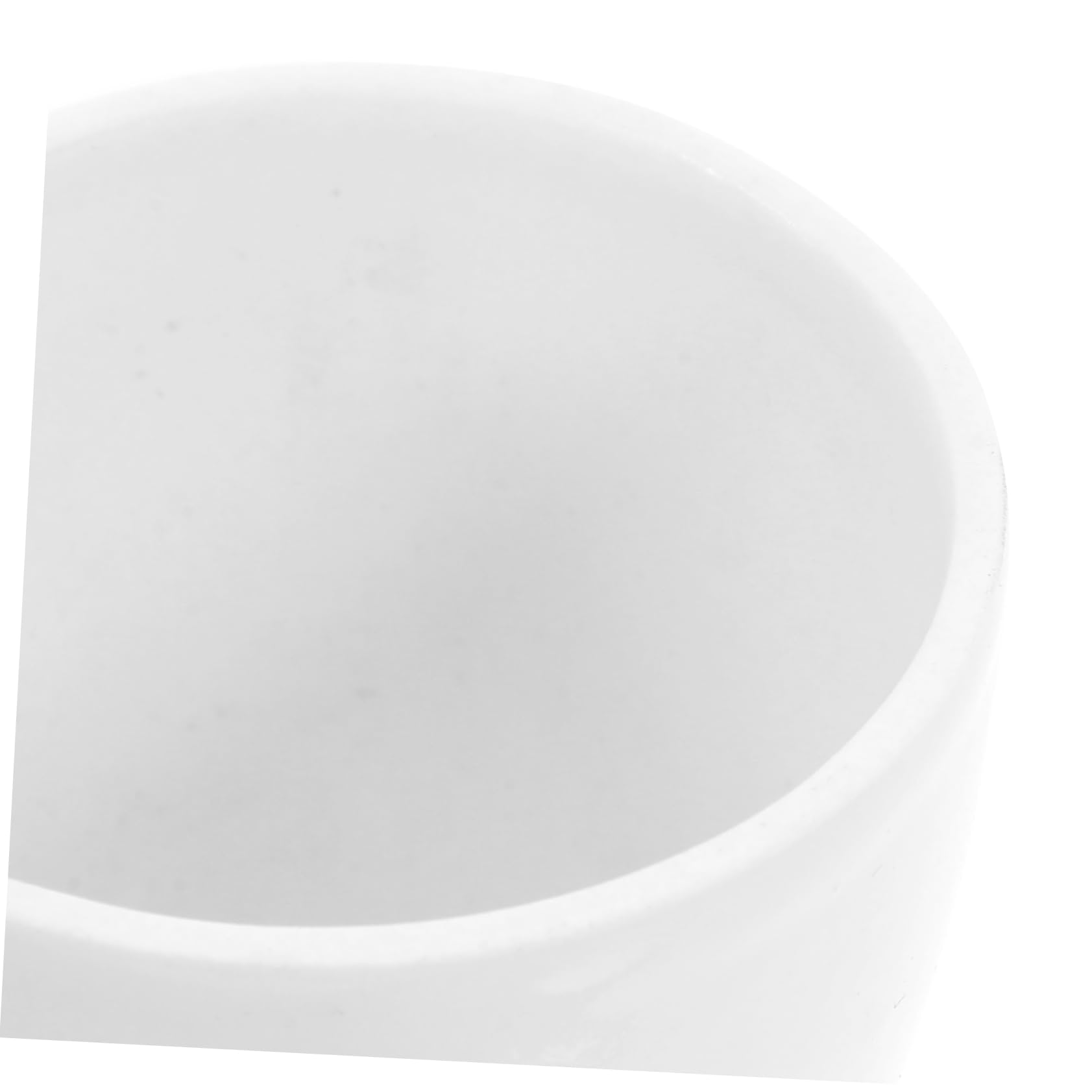 Creuset en Céramique de Laboratoire 70ml Résistant Haute Température avec Couvercle Blanc, pour Recherche et Enseignement, Lot de 2 Pièces