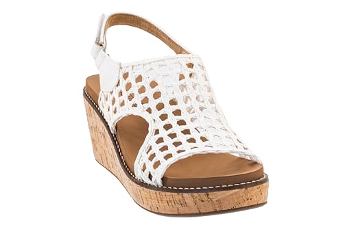 Image of Corkys Footwear Womens Carley Wedges, Featuring Corkys EVA Foam Cushioned Insoles, A 2.5 Inch Heel, Lightweight For All Day Wear, And Hook And Loop Closure