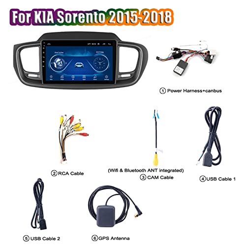 Radio para coche Android con Mirror Link y Bluetooth para KIA Sorento 4