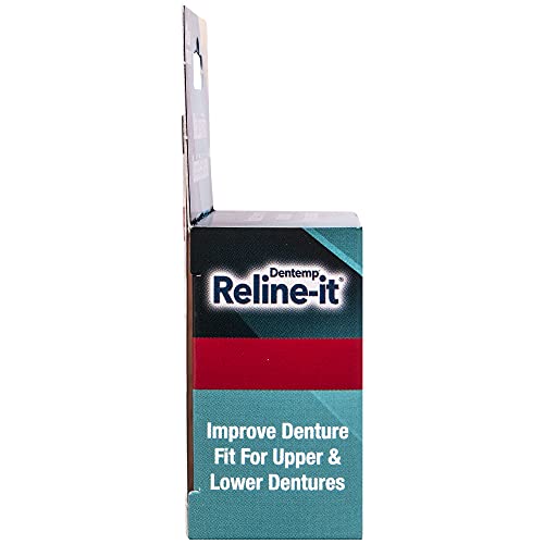 Dentemp Repair-It Denture Repair Kit & Reline-It Denture Reliner - Denture Kit (Multi-Pack) - Refit And Tighten Dentures For Both Upper & Lower Denture - Repair Broken Dentures & Loose Teeth #TOP4