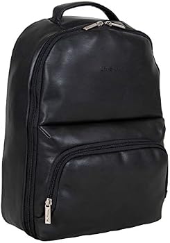 ben sherman leather-trimmed twill backpack Ben Sherman Faux Leather Slim 15.6