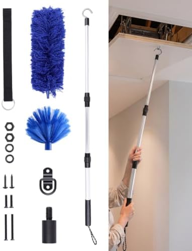 Vorhixa Attic Ladder Pull Down Hook with Cord, 17-40 Inch Telescoping Pole