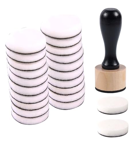 23 Packs Mini Ink Blending Tool Set, 1 Mini Applicator Tools and 22 Replacement Foam Pads for Scrapbooking Painting Drawing Art SuppliesInk Tools and More (1 Blending Tool +22 Foams)
