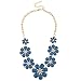 Lux Accessories Womens Tribal Floral Bib Statement Necklace