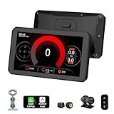 2025年 DFS搭載 Spedal バイク ドライブレコーダー CarPlay/Android Auto対応 前後1080Pデュアルカメラのループ録画 5.5インチ TPMS コントローラー IP67防水・防塵 バイク用ナビ 5G Wi-Fi対応 Bluetooth 5.0対応 BSD 搭載 外付けGPS TELEC認証取得 CL870