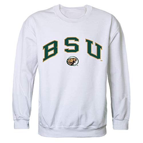 Bemidji State Beavers NCAA Campus Crewneck Sweatshirt - Medium, White