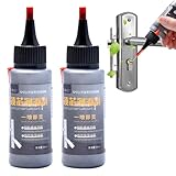 Lock Cylinder Graphite Lubricant Powder, 50ml Graphite Long-Lasting Lubricant with No Dust, Graphite Dry Lube with Needle Tube, Multifunctional Dry Graphite Lubricant,for Keys, Door Guides, Car Locks