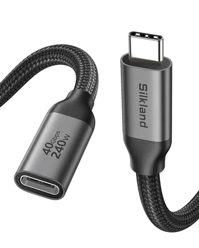 Silkland 40Gbps USB 4 Extension Cable for Thunderbolt 4, [240W