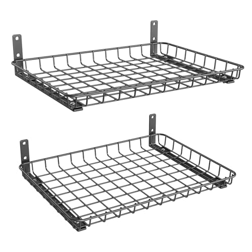 TORACK 2-Pack 12x18 inch Wall-Mounted Shelves, Garage Wall Shelf for