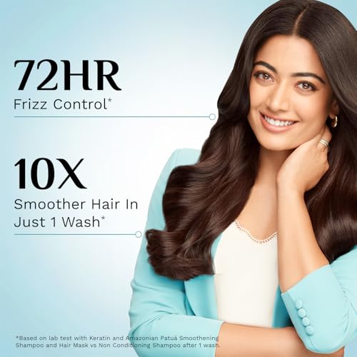 Image of Pilgrim Patua & Keratin Hair SMOOTHENING SHAMPOO for Dry & Frizzy hair | Shampoo for Women & Men | Hair Smoothening & healthy scalp | 400 ml (Pack of 2)