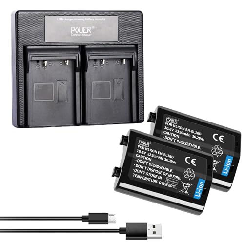 Nikon�Ή� Z9 D6 D5 D4 D4S 2�J�����̃o�b�e���[���� 3350mAh �݊�USB�[�d�� 6J1 [���s�A���i] | Nikon EN-EL18D�yPSE�F�؍ς݁z 10.8V
